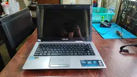 Laptop ASUS K43SD Core i3 RAM 8GB - Siap Pakai!