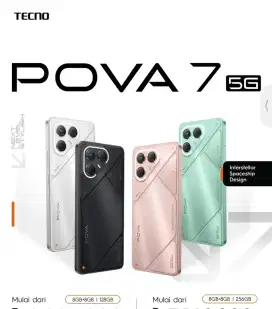 PRE- ORDER TECNO POVA 7 5G RAMN8+8/128/256GB
