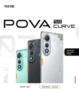 PRE- ORDER NOW
TECNO POVA CURVE 5G 8+8/128/256GB*