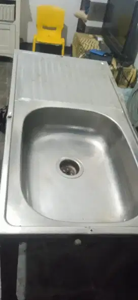 sink stainless wastafel bekas 1 m