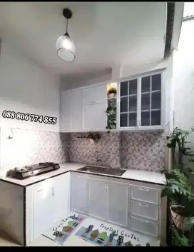 Kitchen set alumunium anti rayap langsung pembuatan sendiri
