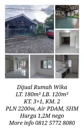 Dijual Rumah Wika