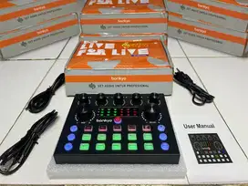 Soundcard Mixer Amplifier BONKYO Original V8S untuk Karaoke dan Live