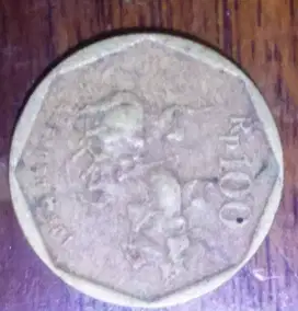 Yang coin Rp 100 tahun 1996