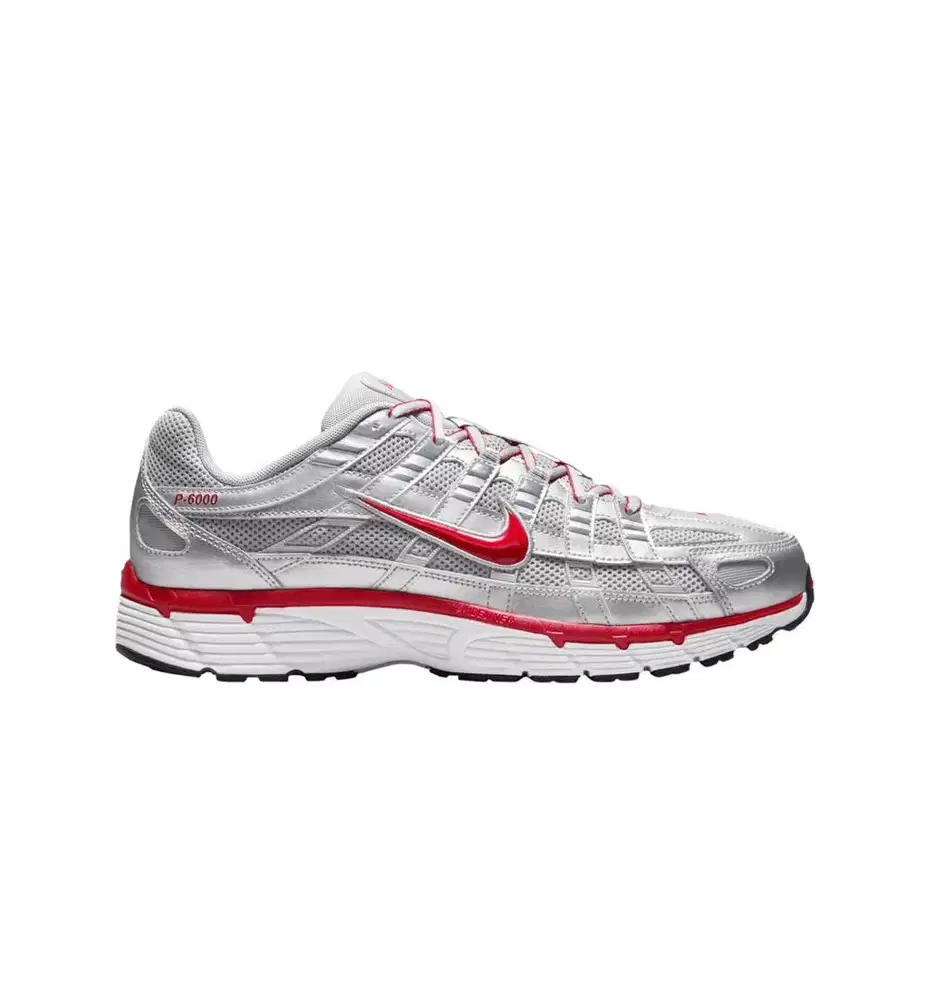 Nike P-6000 Mens Snikers Silver Red