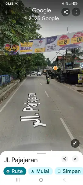 Dijual tanah di jalan pajajaran  Pamulang