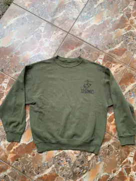 Usmc sweatshirt/sweater vintage army alpha industries