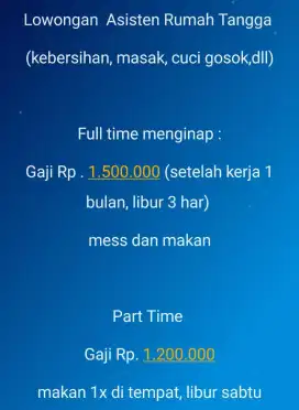 Lowongan Kerja ART