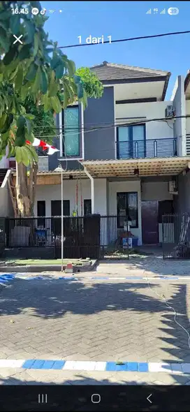 JUAL CEPAT RUMAH 2 LANTAI LEBAR 7 DI KEBRAON  SURABAYA, FULL RENOVASI