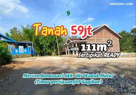 DIJUAL TANAH MURAH SHM 110 METER HANYA 59 JUTA DI SUKOHARJO