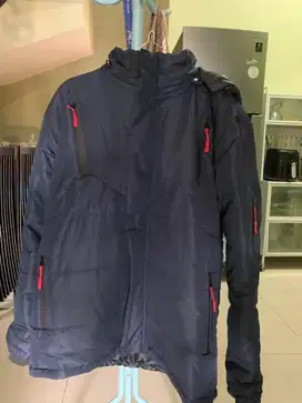 Dijual Jaket Pria Tebal Hangat Winter Navy