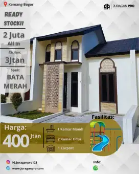 Rumah siap huni selangkah jln raya utama 2jt all in Bogor