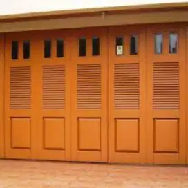 Pintu gerasi dan ruko model lipat motif terbaru