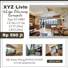 Super murah  Rumah XYZ Livin  Lippo Cikarang Cosmopolis tipe X2
