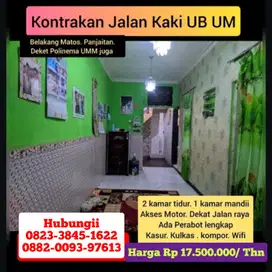 KONTRAK SEWA RUMAH 2 KAMAR PERABOT MALANG DEKAT UB
