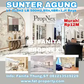 Dijual rumah mewah di pinggir jl ry Sunter Agung,JakUt LT312m2 LB 500m