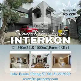 Jarang ada Dijual cepat rumah mewah di Tmn Kebon Jeruk Interkon,JakBar