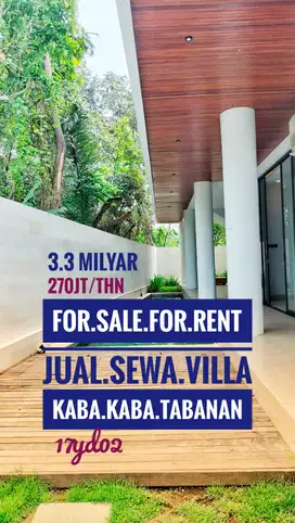 Sewa atau jual Villa Kaba Kaba Tabanan Bali