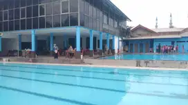 Dijual tanah + kolam renang masih aktif di Kalimalang Bekasi