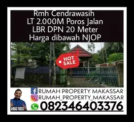Rmh Cendrawasih  Luas 2.000 Meter Poros Jalan Lebar depan 15 Meter