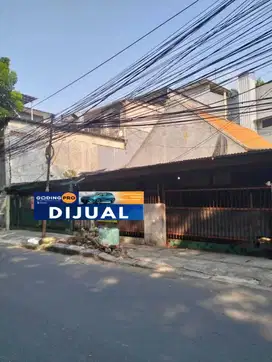 Rumah Pal batu bangunan lama jakarta selatan strategis pinggir jalan