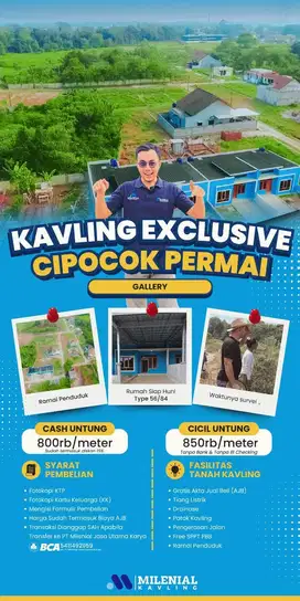 Tanah Kavling Cipocok, Dekat Tol Serang Timur