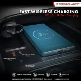 Wireless Charging Charger Fortuner / Pajero