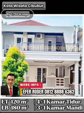 Rumah dengan bangunan besar dijual cepat