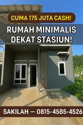 rumah minimalis harga terjangkau cuman 175 juta saja