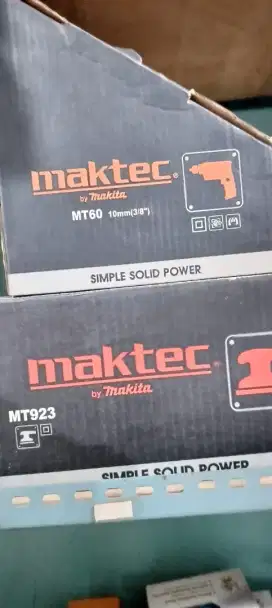 Bor maktec dan mesin amplas