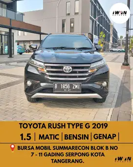 2019 Toyota New Rush G 1.5 AT