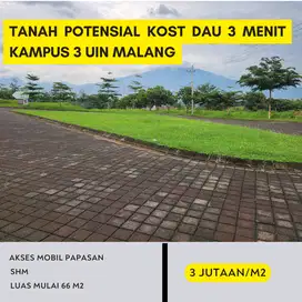 Tanah Kavling Strategis 3 Menit ke Kampus UIN 3 Malang