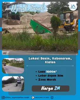 Tanah Zona Merah di Klaten