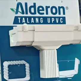Paket talang Alderon UPvc putih komplit 1 set mulai dari 3m