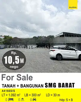 DIJUAL TANAH DAN BANGUNAN DI SEMARANG BARAT A4166