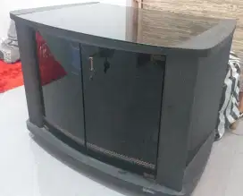 MEJA TV KACA TEBAL + LEMARI KUNCI MULTIFUNGSI