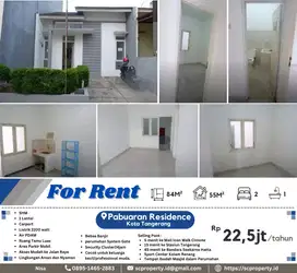 Disewa Rumah di Perumahan Pabuaran Residence Kota Tangerang 22,5jt/thn