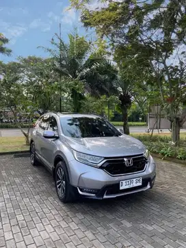 HONDA CRV 1.5 TC PRESTIGE CVT CKD 2018 SILVER BANDUNG MULUS