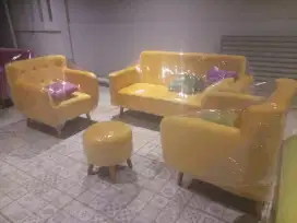 Sofa set 3 + 2  +1  tanpa meja banyak warna