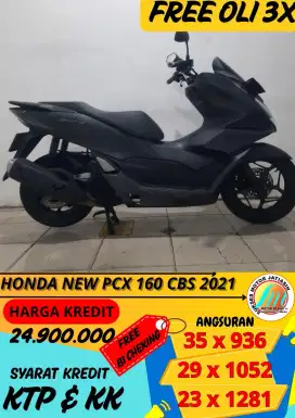 HONDA PCX 160 CBS 2021 bisa cash dan kredit