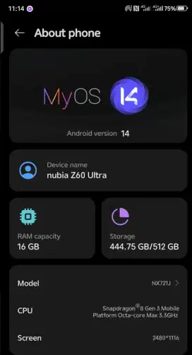 Nubia z60 ultra snapdragon 8 gen 3