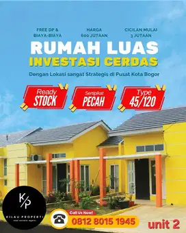 Dijual Rumah Minimalis Murah DP 0 di Tanah Sereal, Bogor