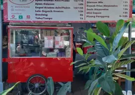 Dijual gerobak bonus meja kursi