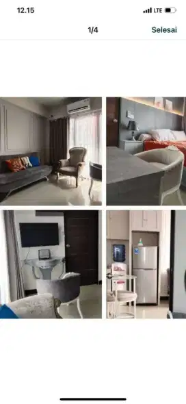 Apartemen Amega Crown Dekat Sekolah Pelayaran, FULL FURNISH