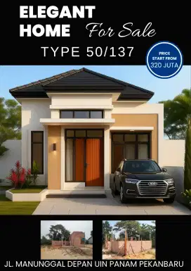 Rumah Cantik Depan UIN Panam Kota Pekanbaru