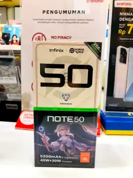 INFINIX NOTE 50 8/256GB 4G BISA KREDIT MURAH DP 0 BUNGA 0%