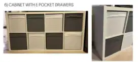 Used cabinet with 8 drawers