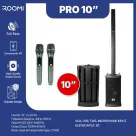 speaker karoke free mic wireless 2 unit (buy one get one)