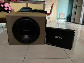 Subwoofer Embassy Double Coil & Power Aveo 4 Channel