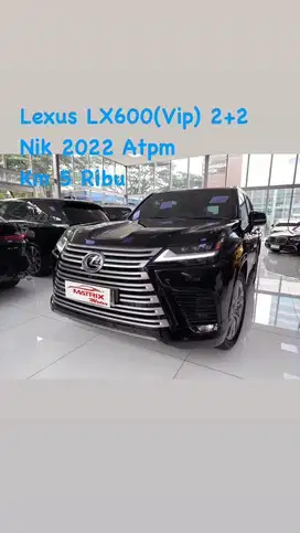 Lexus LX600 Nik 2023 Vip(2+2) Black Siap Pakai